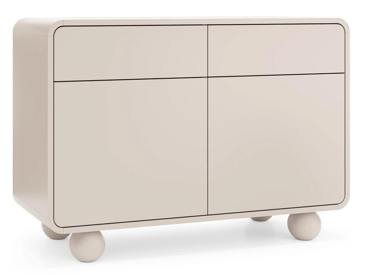 Modernes Wohnzimmer-Möbelset Soffio Kaschmir