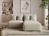 Ecksofa L-Form Rechts mit Schlaffunktion und Bettkasten Ronni Beige