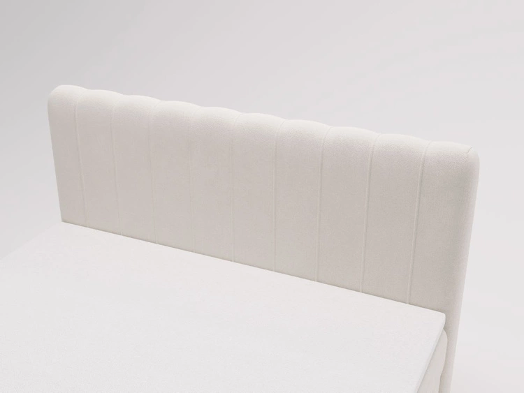 Boxspringbett mit Bettkasten 180x200 Osteno Creme