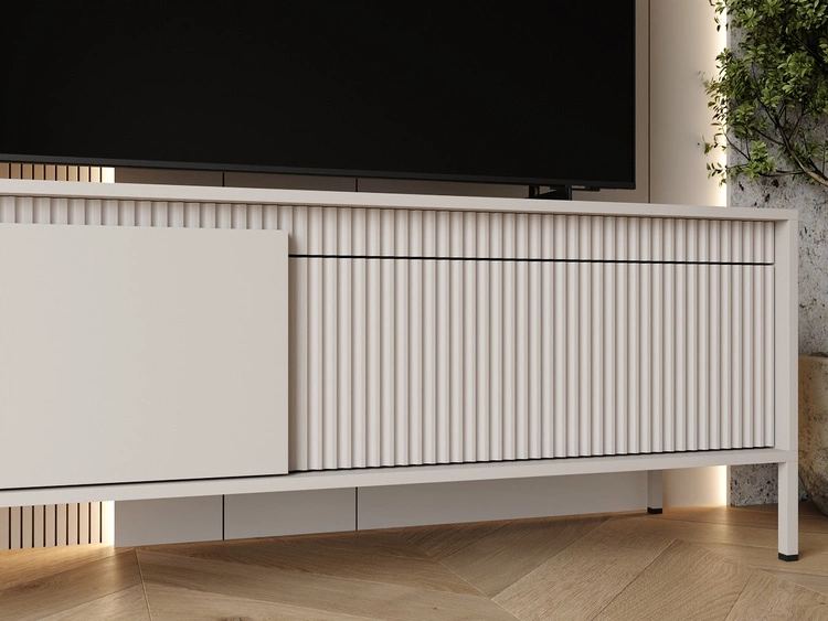 TV-Lowboard mit Türen 153 cm Sorano Beige