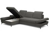 Ecksofa L-Form Links mit Schlaffunktion und Bettkasten Hannover Dunkelgrau