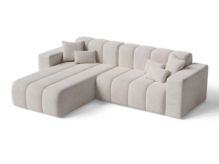 Ecksofa L-Form Links Nork Beige