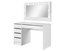 Schminktisch mit Spiegel Anes Weiß Matt