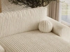 Ecksofa L-Form mit Schlaffunktion und Bettkasten Aurora Beige
