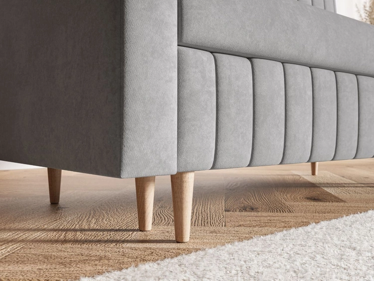 Schlafsofa mit Bettfunktion und Bettkasten Castelo Dunkelgrau