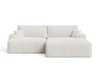 Ecksofa L-Form mit Schlaffunktion und Bettkasten Serene Rechts Creme