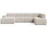 Wohnlandschaft Rechts Belluno Hellbeige
