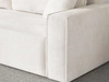 Schlafsofa mit Bettfunktion und Bettkasten Sivra Creme