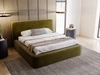 Polsterbett mit Bettkasten und Lattenrost 140x200 Amaro Grün