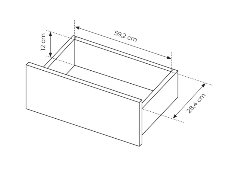 Couchtisch mit Stauraum Sorano Beige