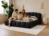 Polsterbett mit Stauraum und Lattenrost 200x200 Cloud Soft Schwarz