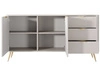 Kommode mit Türen und Schubladen Latina Beige