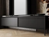 TV-Lowboard mit Türen 187 cm Sorano Schwarz