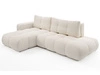 Ecksofa L-Form Links mit Schlaffunktion und Bettkasten Sile L Dunkelbeige