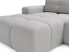 Ecksofa L-Form Links mit Schlaffunktion und Bettkasten Montero Grau