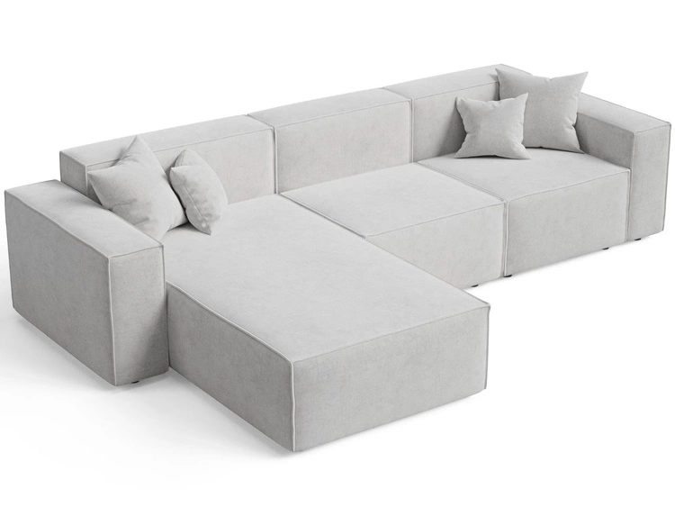 Ecksofa L-Form Links Arizona Grau