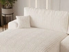 Ecksofa L-Form mit Schlaffunktion und Bettkasten Serene Links Creme