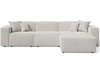 Ecksofa L-Form Rechts Arizona Beige